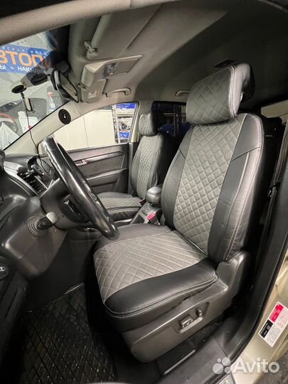 Автомобильные чехлы экокожа ромб