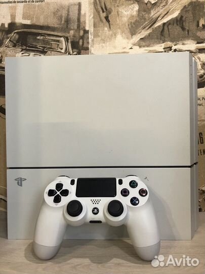Ps4 White 1108A 500gb + 4 игры