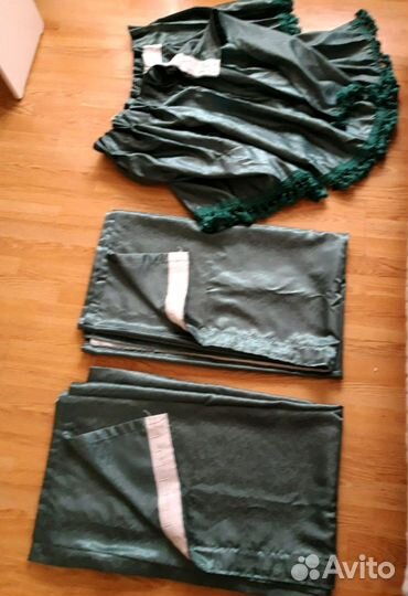 Длинные шторы с ламбрикеном