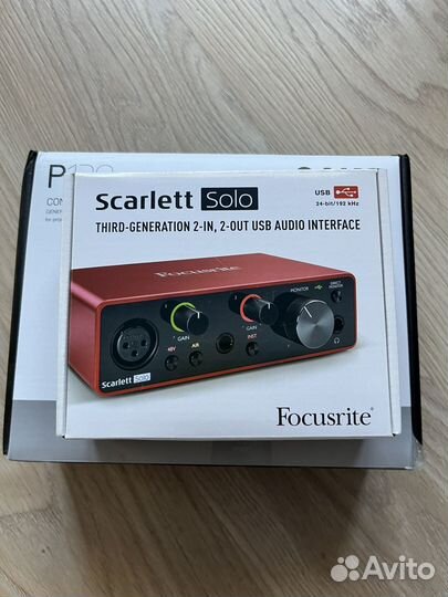 Focusrite scarlett solo 3rd gen
