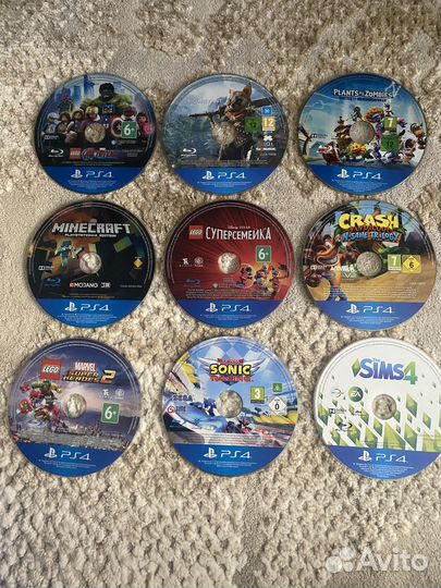 Диски бу на ps4