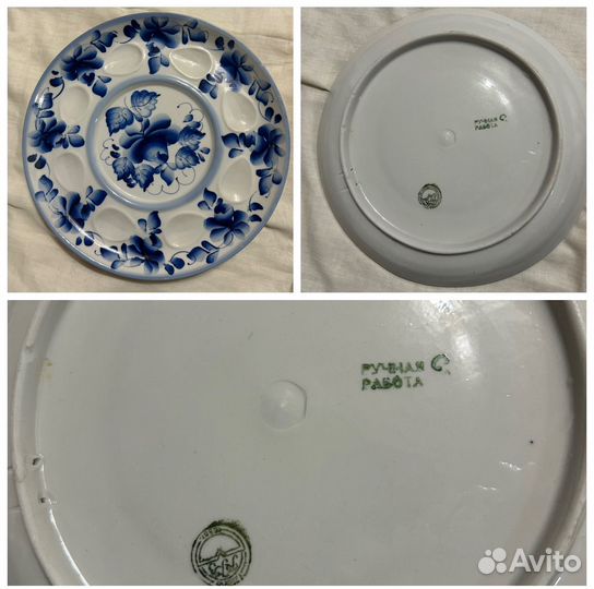 Посуда гжель СССР ручная работа
