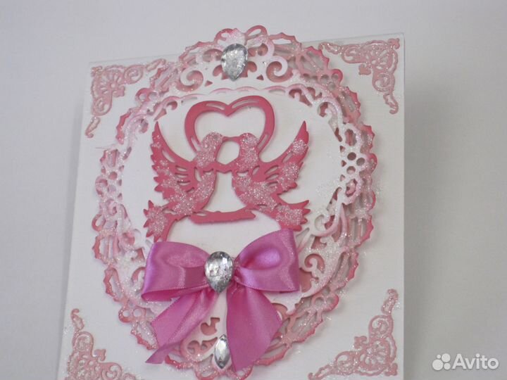 Свадебная открытка ручной работы