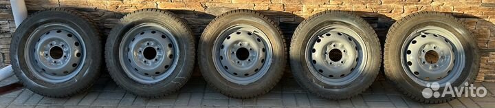 Колеса в сборе r16 зимние шипованные на ниву