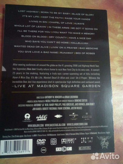 Bon Jovi dvd
