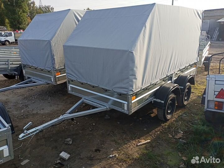 Легковой прицеп с тентом, двухосный