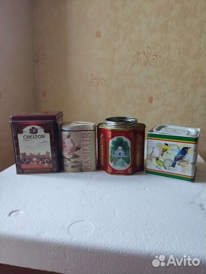 Жестяная банка из под чая