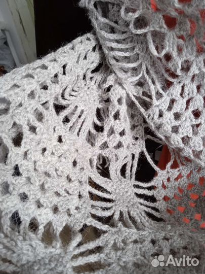 Платок шаль косынка вязаная