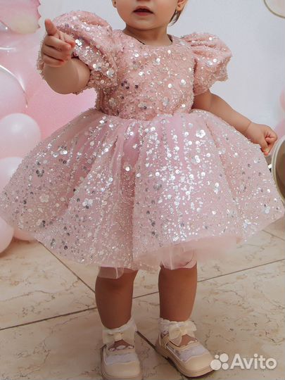 Детское нарядное платье на годик