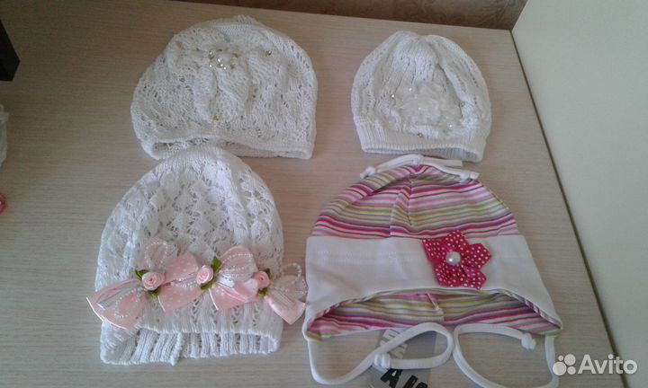 Новые летние шапочки для малышек