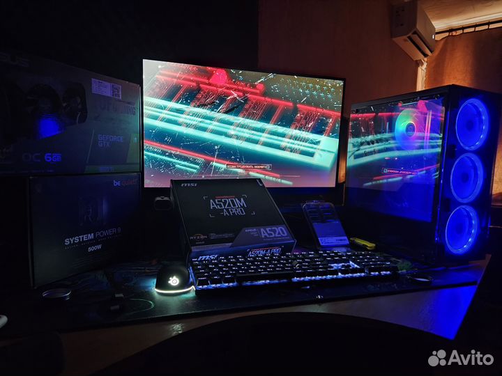 Игровой компьютер ryzen 5 5500 GTX 1660TI