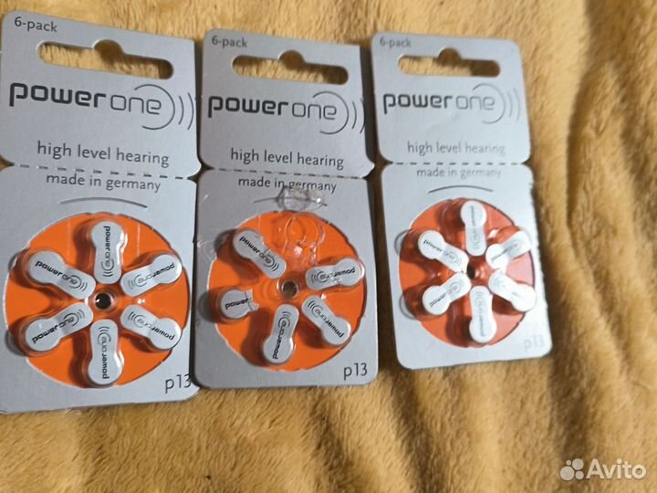 Батарейки для слуховых аппаратов 13