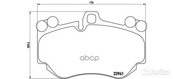 Колодки торм.пер. P65016 Brembo