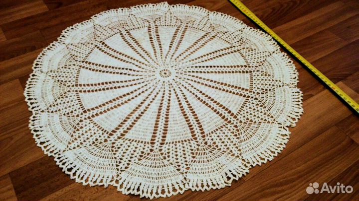 Вязанный воротник, ажурные вязанные салфетки