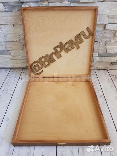 Шахматный ларец Турнирный бук, 40мм с фигурами бук