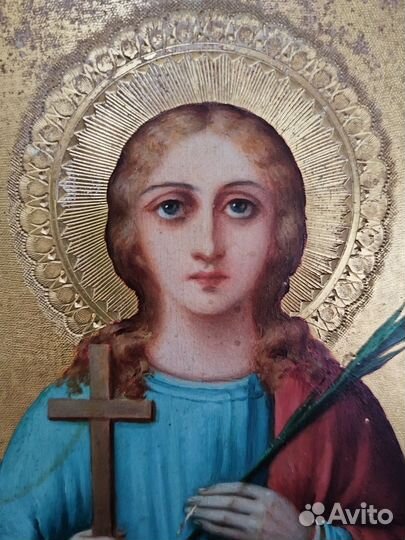 Икона св. мученица Акилина. 21,8*26,5 см