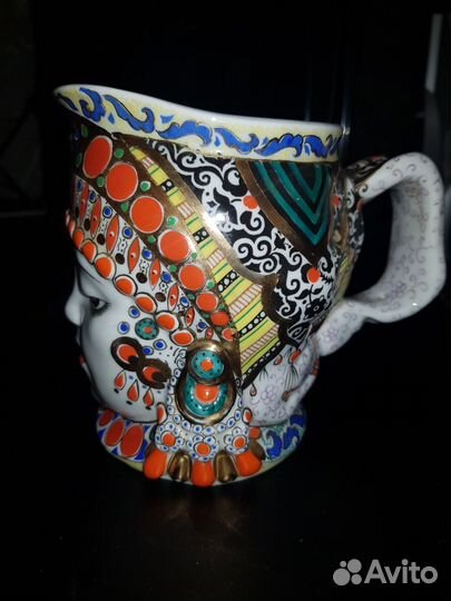 Чашки фарфоровые лфз(голова восточной женщины)