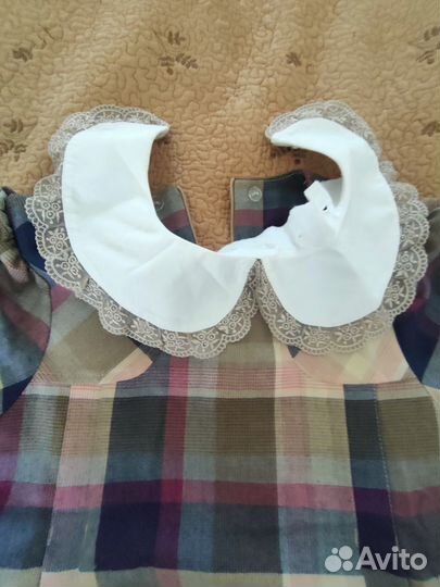 Платье с белым воротником. Д/девочки, 134рост