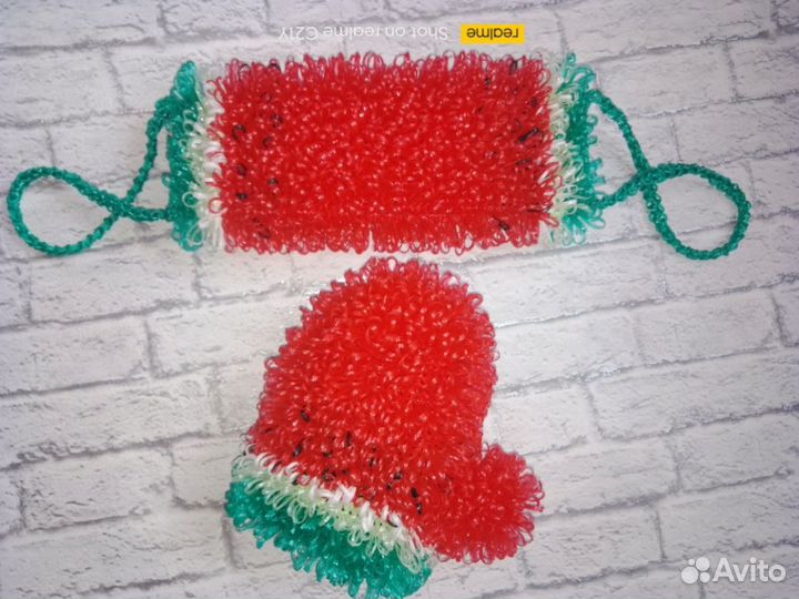 Набор мочалочка с рукавичкой