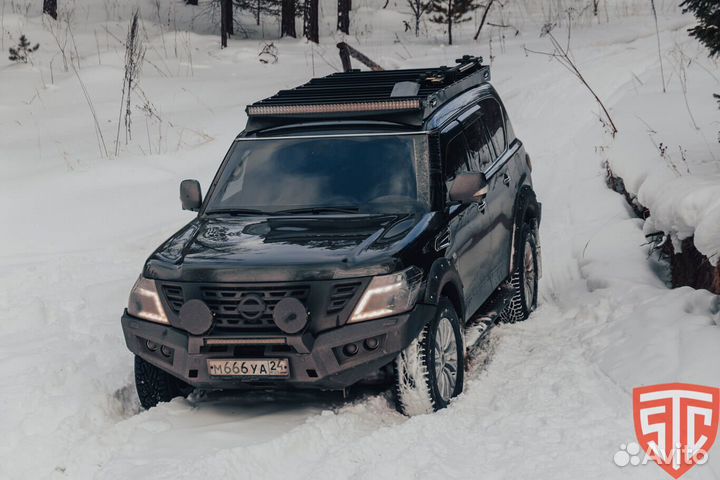 Бампер силовой передний Nissan Patrol 62 2010-2014