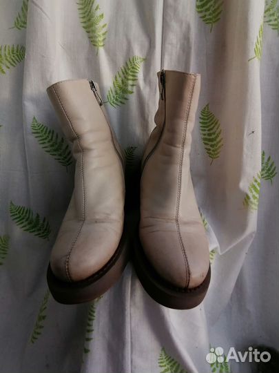 Кожаные женские сапоги 38 р