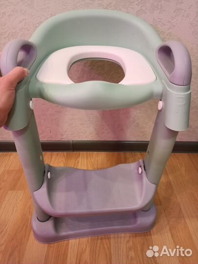 Накладка на унитаз детская со ступенькой