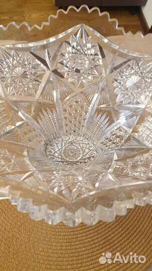 Конфетница хрусталь с серебром