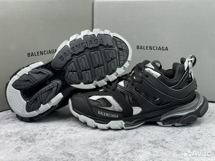 Balenciaga Track Sneaker Black Silver