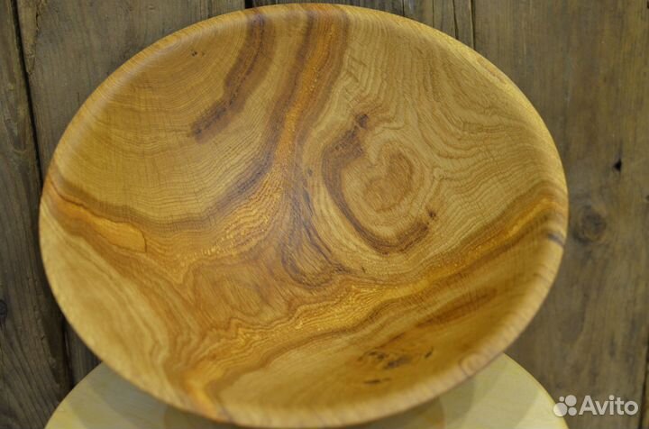 Деревянная тарелка 28х8см