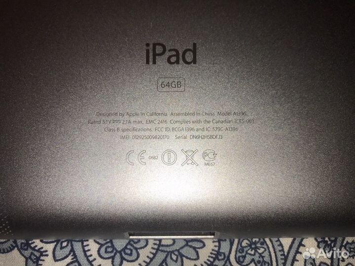 iPad 2 WI-FI 3G 64gb black (MC775RS/A)