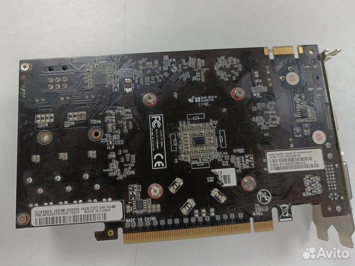 Видеокарта Nvidia GTX 550TI 1GB