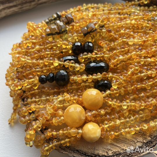 Бусы из натурального янтаря