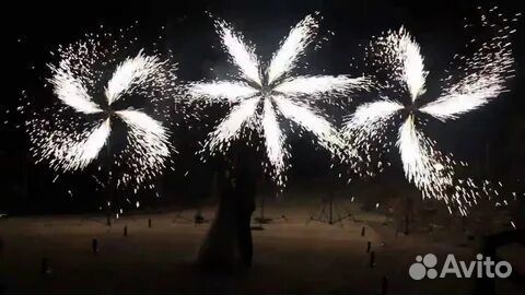 Пиротехнические вертушки на свадьбу в Орле