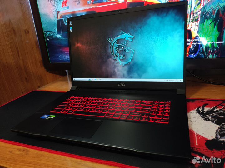 Ноутбук msi 17.3 core i5/16gb/rtx3050 144гц