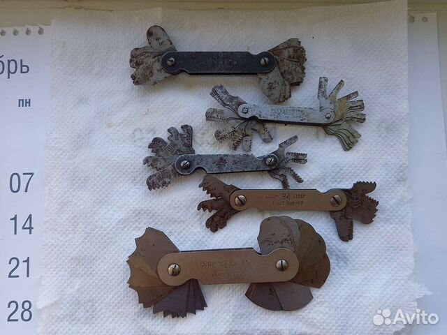 Шаблон измерения шага резьбы