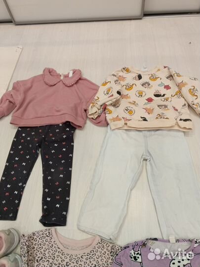 Брендовая одежда пакетом для девочки 92 98 Zara hm