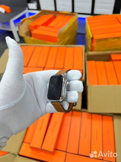 Часы apple watch 8 series hermes