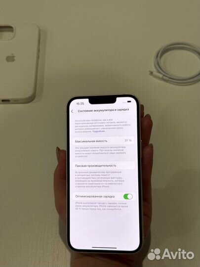 iPhone 13 128GB(11 мес,Акб 91,sim)