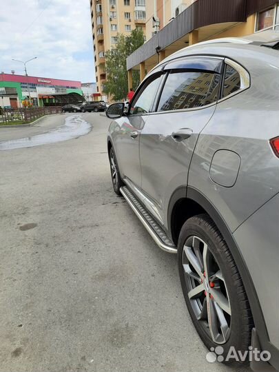 Пороги и защита переднего бампера