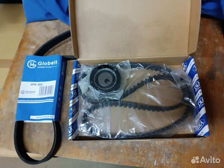 Комплект грм ремень, ролик, приводной ремень