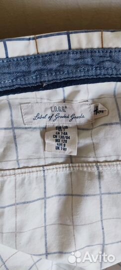 Рубашка нм, в клетку, р-р 128