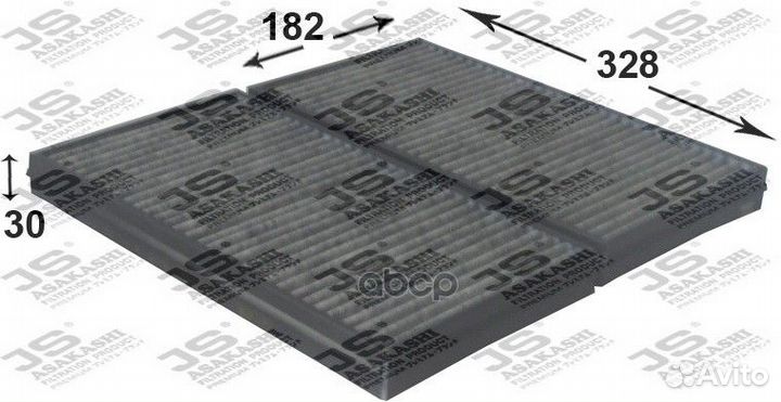 AC0130cset JS Asakashi Фильтры салона (компл. 2