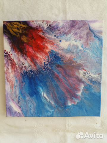 Картины флюид арт