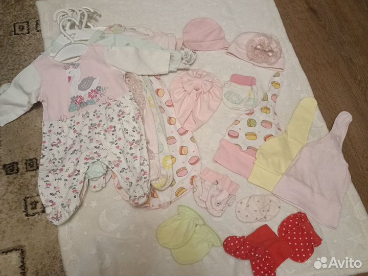Вещи пакетом для малышки 56-62