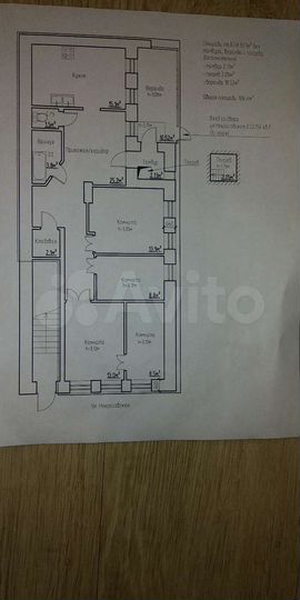 4-к. квартира, 106 м², 1/2 эт.