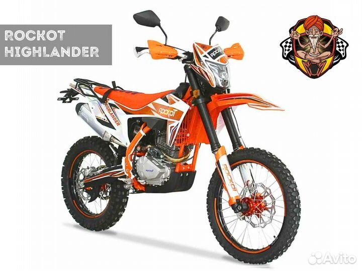 Мотоцикл эндуро rockot highlander c ЭПТС