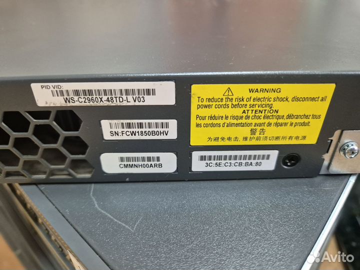 Коммутатор Cisco WS-C2960x-48TD-L V03