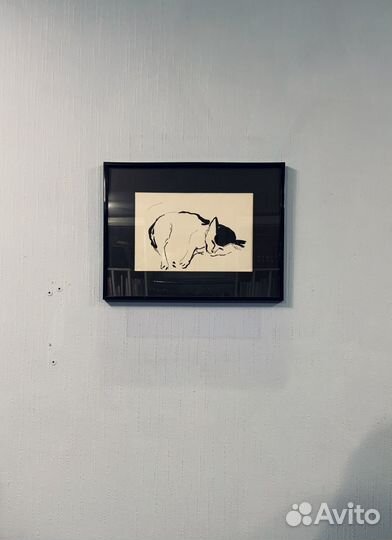 Картина в интерьер. Графика. Котенок №2