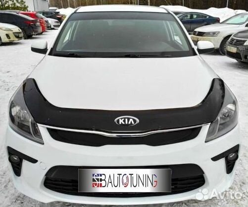 Дефлектор капота Kia Rio IV c 2017