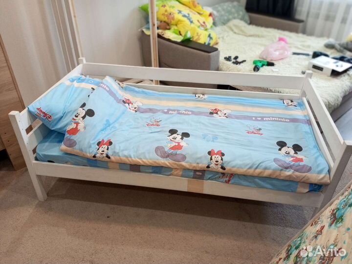 Детская кровать от 3 лет с бортикам